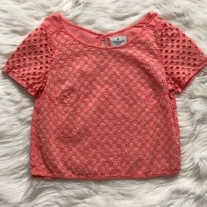 American Eagle women’s eyelet blouse